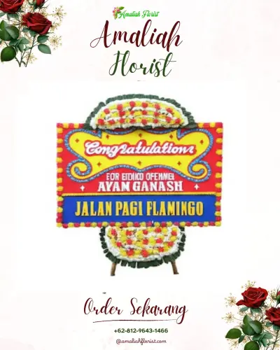 Bunga Papan Congratulation di Ganting Parak Gadang